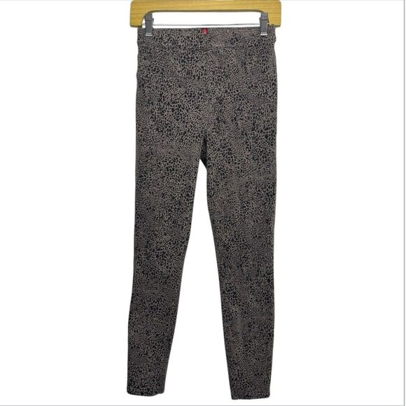 SPANX Jean-ish Ankle Leggings Jeans Size S Dots Animal Print Brown Black 20018R - Picture 2 of 12